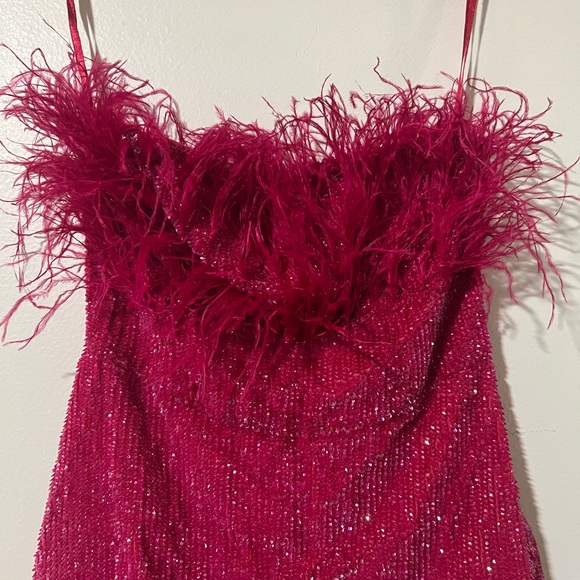 Retrofete Torin Dress in Fuchsia - Picture 6 of 7